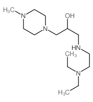1-Piperazineethanol, a-[[[2-(diethylamino)ethyl]amino]methyl]-4-methyl-结构式