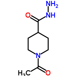 1-ACETYL-PIPERIDINE-4-CARBOXYLIC ACID HYDRAZIDE结构式