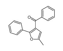 (5-methyl-2-phenylfuran-3-yl)(phenyl)methanone Structure