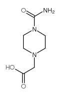(4-氨基甲酰基哌嗪-1-基)乙酸结构式