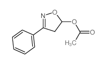 (3-phenyl-4,5-dihydrooxazol-5-yl) acetate Structure