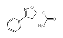 (3-phenyl-4,5-dihydrooxazol-5-yl) acetate结构式