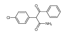 2-(4-chloro-phenyl)-3-oxo-3-phenyl-propionic acid amide Structure