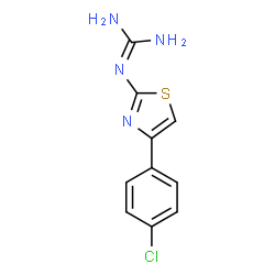 N-[4-(4-CHLORO-PHENYL)-THIAZOL-2-YL]-GUANIDINE结构式