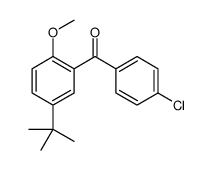 (5-tert-butyl-2-methoxyphenyl)-(4-chlorophenyl)methanone Structure