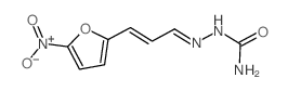 [(E)-[(E)-3-(5-nitrofuran-2-yl)prop-2-enylidene]amino]urea结构式