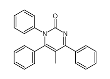 1,2-Dihydro-5-methyl-2-oxo-1,4,6-triphenylpyrimidine结构式