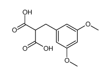 2-(3',5'-Dimethoxyphenyl)-ethane-1,1-dicarboxylic acid Structure