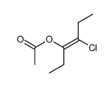 3-chloro-4-acetoxy-(E)-3-hexene结构式