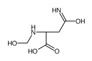 L-Asparagine, N2-(hydroxymethyl)- (9CI) Structure