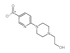 2-[4-(5-nitropyridin-2-yl)piperazin-1-yl]ethanol结构式