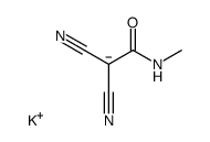 potassium 1,1-dicyano-2-(methylamino)-2-oxoethan-1-ide结构式