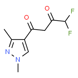1-(1,3-DIMETHYL-1H-PYRAZOL-4-YL)-4,4-DIFLUORO-BUTANE-1,3-DIONE Structure