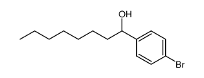 1-(4-bromo-phenyl)-octan-1-ol结构式