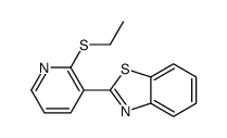 2-(2-ethylsulfanylpyridin-3-yl)-1,3-benzothiazole结构式