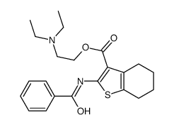 2-(diethylamino)ethyl 2-benzamido-4,5,6,7-tetrahydro-1-benzothiophene-3-carboxylate结构式