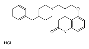 5-[3-(4-benzylpiperidin-1-yl)propoxy]-1-methyl-3,4-dihydroquinolin-2-one,hydrochloride Structure