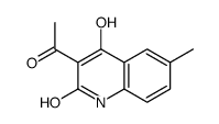 3-acetyl-4-hydroxy-6-methyl-1H-quinolin-2-one Structure