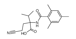 N-Mesitoyl-α-(2-cyanethyl)valin Structure