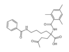 Nω-Benzoyl-Nα-mesitoyl-α-(3-oxobutyl)lysin Structure