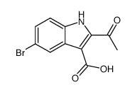 2-acetyl-5-bromo-1H-indole-3-carboxylic acid结构式