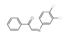 2-(3,4-dichlorophenyl)imino-1-phenyl-ethanone结构式