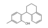 5-methyl-2-(1,2,3,4-tetrahydronaphthalen-1-yl)phenol结构式