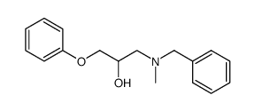 1-[benzyl(methyl)amino]-3-phenoxypropan-2-ol结构式