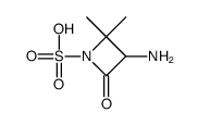 3-amino-2,2-dimethyl-4-oxoazetidine-1-sulfonic acid Structure