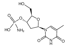 thymidine 3'-phosphoramidate结构式
