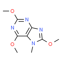 7H-Purine,2,6,8-trimethoxy-7-methyl-(9CI)结构式