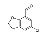 5-CHLORO-2,3-DIHYDROBENZOFURAN-7-CARBALDEHYDE structure