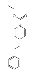 1-ethoxycarbonyl-4-phenethyl-1,4-dihydropyridine结构式