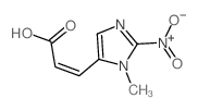 2-Propenoic acid,3-(1-methyl-2-nitro-1H-imidazol-5-yl)- Structure