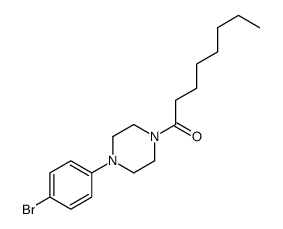 1-[4-(4-bromophenyl)piperazin-1-yl]octan-1-one Structure