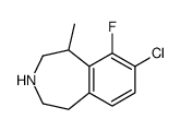 7-chloro-6-fluoro-5-methyl-2,3,4,5-tetrahydro-1H-3-benzazepine Structure