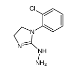 [1-(2-chlorophenyl)-4,5-dihydroimidazol-2-yl]hydrazine结构式