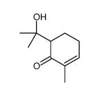 6-(2-hydroxypropan-2-yl)-2-methylcyclohex-2-en-1-one结构式