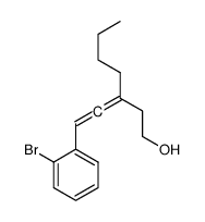 3-[2-(2-bromophenyl)ethenylidene]heptan-1-ol结构式