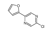 2-chloro-5-(furan-2-yl)pyrazine Structure