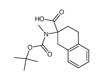2-(tert-Butoxycarbonyl-methyl-amino)-1,2,3,4-tetrahydro-naphthalene-2-carboxylic acid Structure
