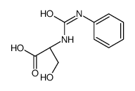 (2R)-3-hydroxy-2-(phenylcarbamoylamino)propanoic acid Structure
