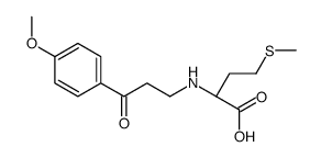 (2S)-2-[[3-(4-methoxyphenyl)-3-oxopropyl]amino]-4-methylsulfanylbutanoic acid Structure