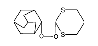 Dispiro[adamantane-2,3'-[1,2]dioxetane-4',2''-[1,3]dithiane]结构式