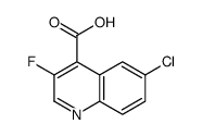 6-chloro-3-fluoroquinoline-4-carboxylic acid结构式