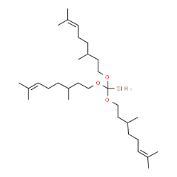 tris[(3,7-dimethyl-6-octenyl)oxy]methylsilane Structure
