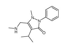 4-Isopropyl-2-methyl-3-(N-methyl-aminomethyl)-1-phenyl-3-pyrazolin-5-on Structure