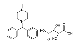 1-benzhydryl-4-methylpiperazine [R-(R*,R*)]-tartrate (1:1) Structure