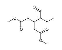 dimethyl 3-(1-oxobutan-2-yl)pentanedioate Structure