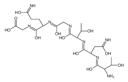 2-[[(2S)-5-amino-2-[[2-[[(2S,3R)-2-[[(2S)-4-amino-2-[[(2S,3R)-2-amino-3-hydroxybutanoyl]amino]-4-oxobutanoyl]amino]-3-hydroxybutanoyl]amino]acetyl]amino]-5-oxopentanoyl]amino]acetic acid Structure